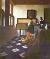 Vermeer van Delft, Jan: Die Musikstunde oder Herr und Dame am Spinett