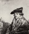 Rembrandt Harmensz. van Rijn: Portr�t eines nachdenklichen jungen Mannes