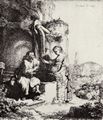 Rembrandt Harmensz. van Rijn: Christus und die Samariterin
