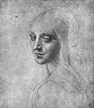 Leonardo da Vinci: Kopf eines Engels