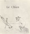 Toulouse-Lautrec, Henri de: Illustration zu Jules Renards »Histoires naturelles«, Der Hund
