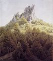 Friedrich, Caspar David: Der Heldstein bei Rathen an der Elbe