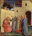 Angelico, Fra: Aufnahme des Namens f�r die Taufe, Fragment eines Polyptychon