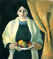 Macke, August: Portr�t mit �pfeln (Portr�t der Frau des K�nstlers)