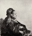 Rembrandt Harmensz. van Rijn: Portr�t der Mutter, mit orientalischer Kopfbinde