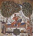 Indischer Maler um 1585: R�gm�l�-Illustration, Szene: Hindola R�g