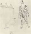 Toulouse-Lautrec, Henri de: La Goulue vor Gericht