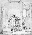 Rembrandt Harmensz. van Rijn: Petrus und Johannes an der Goldenen Pforte
