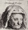 Rembrandt Harmensz. van Rijn: Portr�t der Mutter, niederblickend