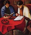 Macke, August: Zwei Frauen am Tisch