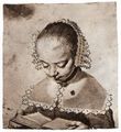 Terborch d. �., Gerard: Junges M�dchen, in einem Buch lesend