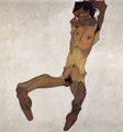 Schiele, Egon: Sitzender m�nnlicher Akt