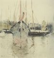 Morisot, Berthe: Boote � Eingang zum Midina bei der Isle of Wight