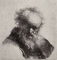 Rembrandt Harmensz. van Rijn: Kopf eines Greises mit langem Bart, seitw�rts blickend