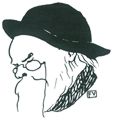 Vallotton, F�lix: Kopf Paul Verlaine