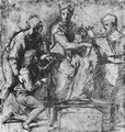 Raffael: Madonna mit dem Fisch, Studie