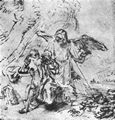 Rembrandt Harmensz. van Rijn: Elia und der Engel in der W�ste