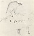 Toulouse-Lautrec, Henri de: Illustration zu Jules Renards »Histoires naturelles«, Der Sperber