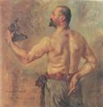Corinth, Lovis: Portr�t des Bildhauers Friedrich