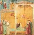 Giotto di Bondone: Fresken in der Kirche San Francesco in Assisi, Szene: Die Beichte der Frau aus Benevento