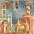 Giotto di Bondone: Fresken in der Kirche San Francesco in Assisi, Szene: Die Befreiung des Pietro d'Assisi aus dem Gef�ngnis