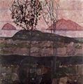 Schiele, Egon: Untergehende Sonne