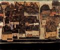 Schiele, Egon: Krumau an der Moldau oder Kleinstadt IV