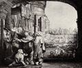 Rembrandt Harmensz. van Rijn: Petrus und Johannes an der Tempelpforte