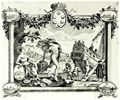 Hogarth, William: Gesch�ftskarte f�r das italienische Kaufhaus der Mrs. Holt