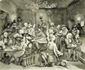 Hogarth, William: Folge »Das Leben eines W�stlings«, Sechstes Blatt: Szene in einem Spielkasino, zweite Fassung