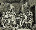Hogarth, William: Folge »Das Leben eines W�stlings«, Siebentes Blatt: Szene im Gef�ngnis, zweite Fassung