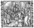 D�rer, Albrecht: Illustration zum »Der Ritter vom Turn«, Szene: Susanna wird durch Daniels F�rsprache vor dem Tode bewahrt