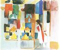 Macke, August: Kinder am Gem�seladen (I)