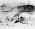 Corinth, Lovis: Der Walchensee (gro�e Serie): L�rche am Walchensee