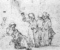 Rembrandt Harmensz. van Rijn: Hiob, seine Frau und seine Freunde