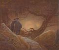 Friedrich, Caspar David: Zwei M�nner in Betrachtung des Mondes