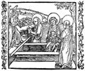 D�rer, Albrecht: Illustration zum »Der Ritter vom Turn«, Szene: Die drei Frauen am Grabe