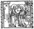 D�rer, Albrecht: Illustration zum »Der Ritter vom Turn«, Szene: Marias Begegnung mit Elisabeth