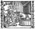 D�rer, Albrecht: Illustration zum »Der Ritter vom Turn«, Szene: Die Frau und der badende Einsiedler