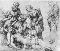 Raffael: Grablegung Christi, Studie, Beweinung Christi