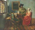 Vermeer van Delft, Jan: Herr und Dame beim Wein