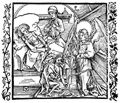 D�rer, Albrecht: Illustration zum »Der Ritter vom Turn«, Szene: Der Tod der eitlen Frau