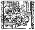 D�rer, Albrecht: Illustration zum »Der Ritter vom Turn«, Szene: Der Seiler findet den M�nch wieder bei seiner Frau und ersticht beide