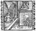 D�rer, Albrecht: Illustration zum »Der Ritter vom Turn«, Szene: Bathseba im Bade