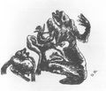 Morgner, Wilhelm: Urwelt (III). »Urweltpaar«-»Phantastische Komposition«