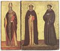 Daddi, Bernardo: Thronende Madonna mit Kind und den Hl. Nikolaus, Dominikus, Franziskus, Johannes dem T�ufer, Margarete und Katharina [3]
