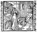 D�rer, Albrecht: Illustration zum »Der Ritter vom Turn«, Szene: Die eitle Frau
