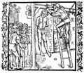 D�rer, Albrecht: Illustration zum »Der Ritter vom Turn«, Szene: Haman und seine S�hne werden geh�ngt