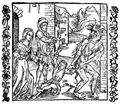 D�rer, Albrecht: Illustration zum »Der Ritter vom Turn«, Szene: Eltern �bergeben im Zorn ihr Kind dem Teufel