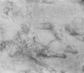 Raffael: Schule von Athen, Studie, Diogenes